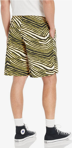 : Zubaz NFL Men's Zebra Bib Overalls With Scattered Logo