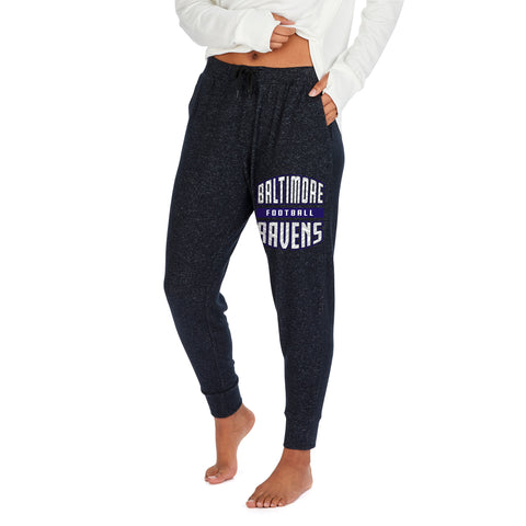 Zubaz Women's NFL Buffalo Bills Marled Lightweight Jogger Pant