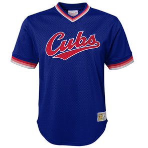 Mitchell & Ness MLB Youth Boys (8-20) Chicago Cubs 3/4 Sleeve Henley Tee