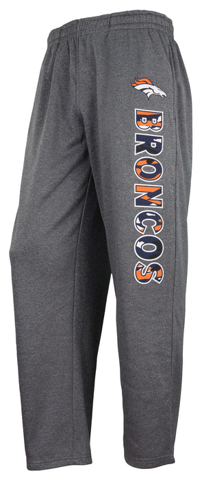 Zubaz NFL Women's Denver Broncos Heather Gray Crewneck Sweatshirt