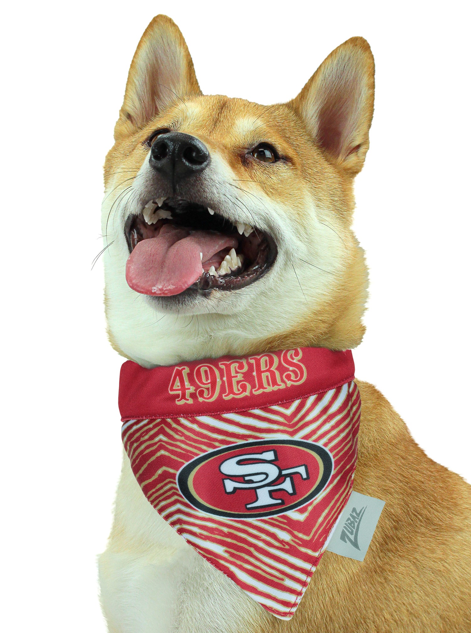 Pets First NFL San Francisco 49ers Tie Bandana, Large/X-Large. Dog Bandana Scarf Bib for Pet Cat Dog. The Ultimate Game-Day, Party Bandana (SAN-3550