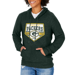 New Era Women's Green Bay Packers Color Block Grey T-Shirt