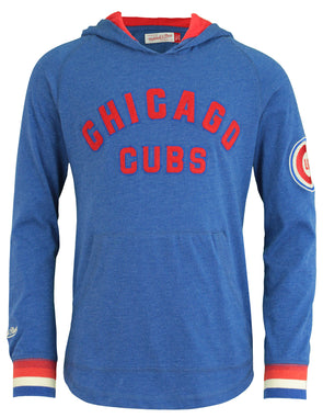 Men's Mitchell & Ness Royal Chicago Cubs Logo Lightweight Raglan