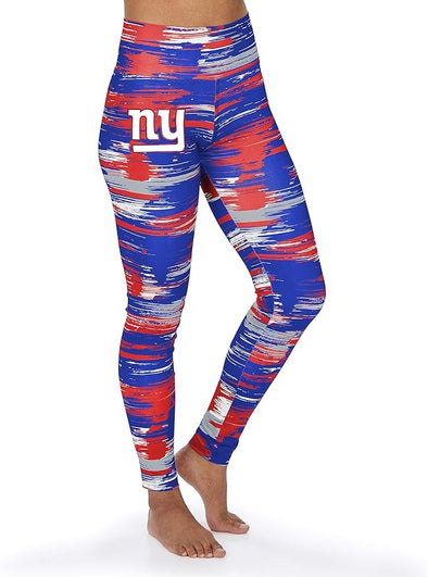 Zubaz NFL Women's San Francisco 49ers Brushed Paint Team Color Leggings 