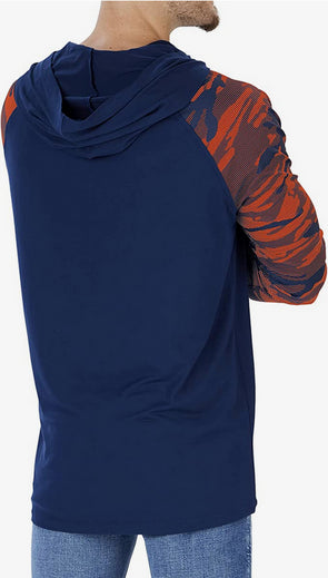 Zubaz NFL Men's Chicago Bears Full Zip Hoodie w/ Camo Lines