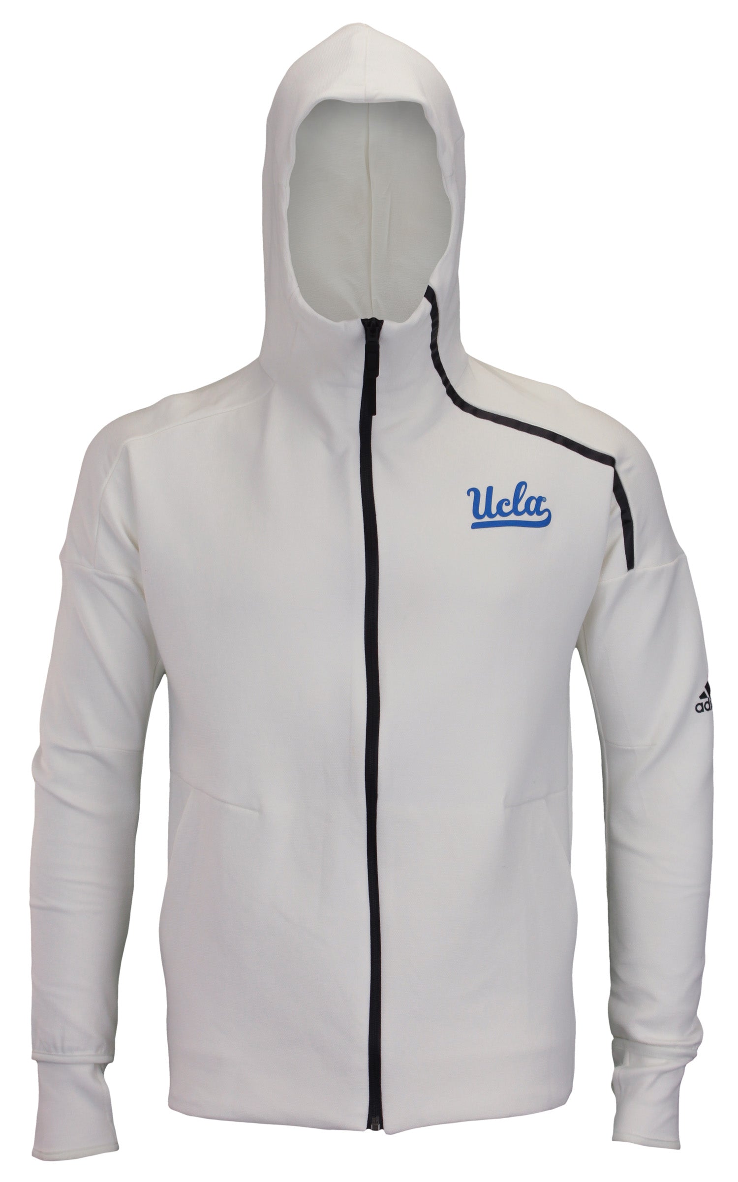 Adidas Ncaa Ucla Bruins Men S Premium Knit Hoodie White Fanletic