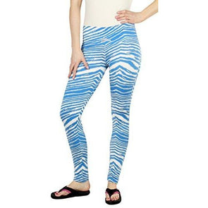 Zubaz Detroit Lions Blue/Silver Zebra Pants