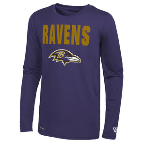 NFL Team Apparel Youth Baltimore Ravens All Out Blitz Team Color Hoodie