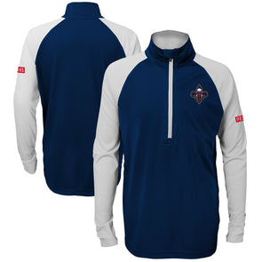 Gen 2 Youth New Orleans Pelicans Shooter Quarter Zip Jacket Navy Small