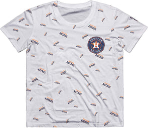 MLB Houston Astros Fitted Ladies Baby Jersey Short Sleeve Scoop