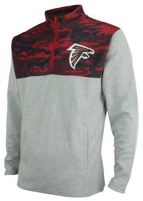 Zubaz NFL Men's Atlanta Falcons Full Zip Hoodie with Lava Sleeves – Fanletic