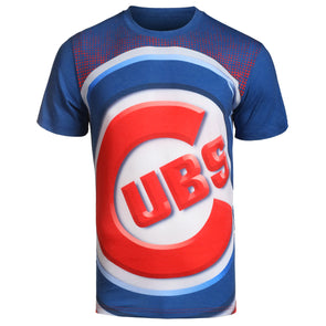 FOCO Men's Red Chicago Cubs Wordmark Basic Flannel Button-Up Shirt