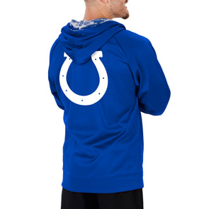 Football Fan Shop Officially Licensed NFL Men's Black Label Fleece Hoodie by GIII - Colts