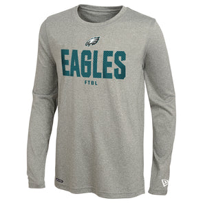 NFL Team Apparel New Era Men's Large Philadelphia Eagles T-Shirt Gray