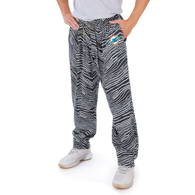 Miami Dolphins Zebra Stadium Pant, Orange/Marina Blue