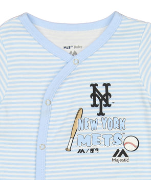 Outerstuff Infant White New York Mets Ball Hitter Coverall