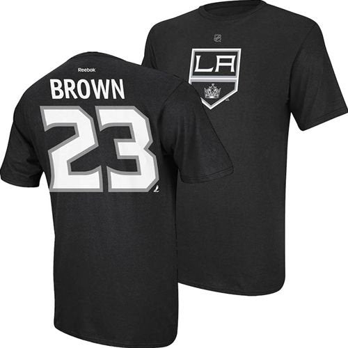 Reebok Los Angeles Kings 23 Men's Dustin Brown Authentic Storm