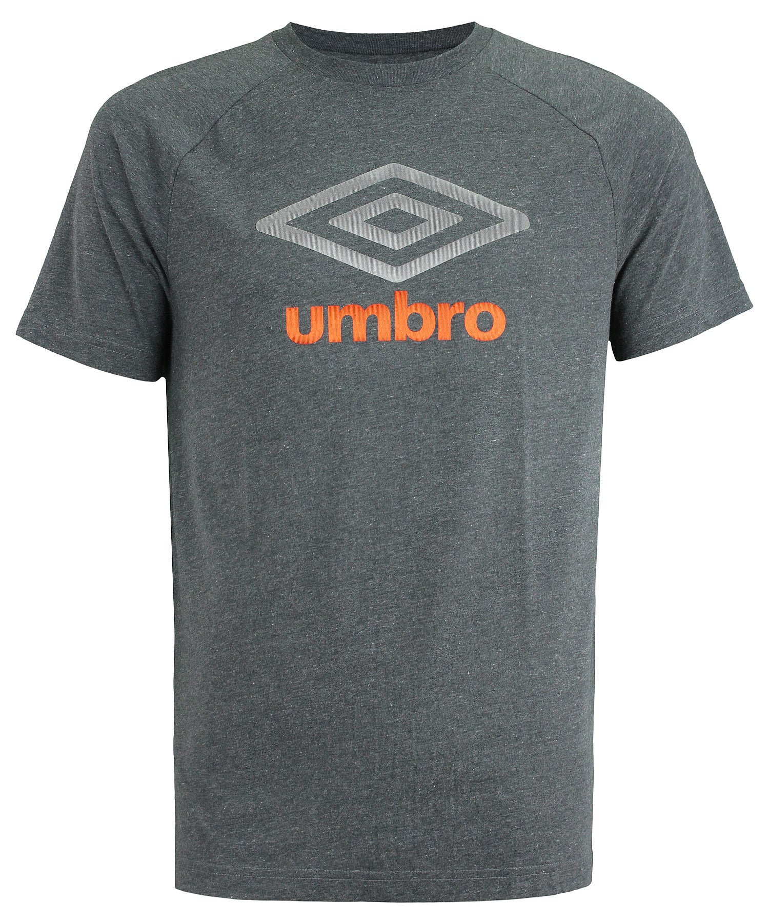 Umbro Men's Double Diamond Ultra Tee, Dark Grey Heather – Fanletic