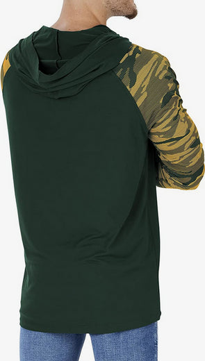 Packers Camo Lines Po Hoodie Medium Green & Gold