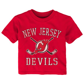 Reebok NHL Youth New Jersey Devils Stitch Em Up Fleece Hoodie, Red
