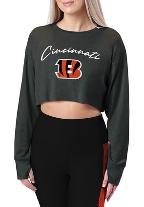 Women's New Era Black Cincinnati Bengals Camo Long Sleeve T-Shirt