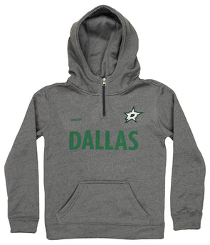 NHL Youth Dallas Stars Prime Fleece Black Pullover Hoodie - M (Medium)