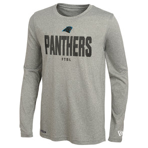 New Era Women's Carolina Panthers Color Block Grey T-Shirt