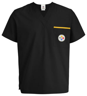 New Era Women's Pittsburgh Steelers Space Dye Black Plus Size T-Shirt