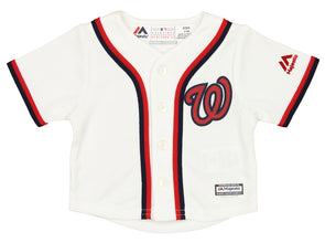 Adidas MLB Baseball Girls Washington Nationals Printed Jersey - Pink