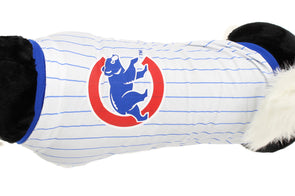  Sporty K9 MLB Baseball Striped Dog Jersey, Chicago