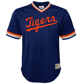 Detroit Tigers Nike Women's Mesh V-Neck T-Shirt - Navy