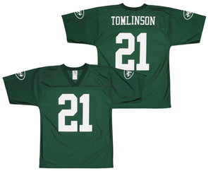 Reebok NFL Equipment New York Jets #21 LaDainian Tomlinson Green Replica Football  Jersey