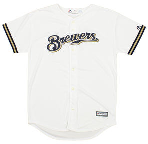 Milwaukee Brewers Eric Yardley Authentic Alternate Team Navy Jersey