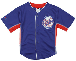 Outerstuff MLB Youth Boys Chicago Cubs Blank Baseball Jersey, Blue