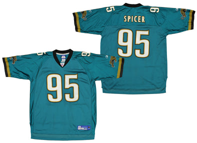 Reebok Jacksonville Jaguars Marcedes Lewis #89 NFL Men's Replica Jersey, Teal