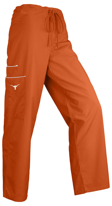 Fabrique Innovations  NCAA Unisex Texas Longhorns Team Color Scrub Pants