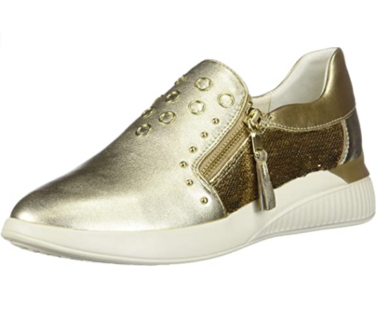 D Theragon D Fashion Sneakers, Gold – Fanletic