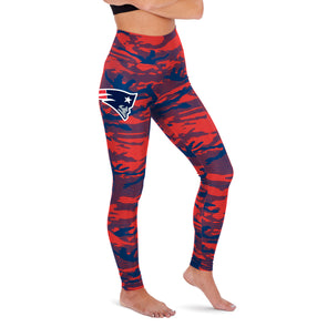 New England Patriots Zebra Pants, Navy Blue/Red