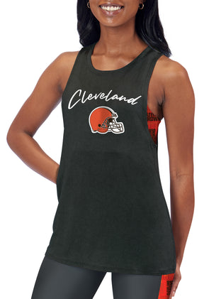 Fabrique Innovations NFL Unisex Cleveland Browns Repeat Logo Scrub