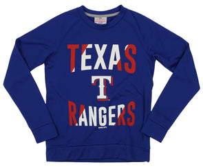 MLB Texas Rangers Boys' Pinstripe V-Neck T-Shirt