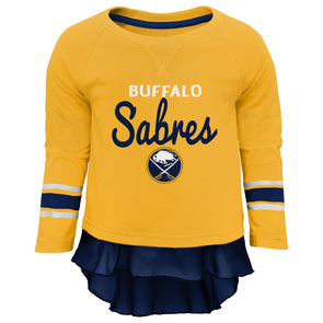NHL, Shirts, Buffalo Sabres Nhl Eichel Long Sleeve Jersey Blue Yellow  Mens Size Large