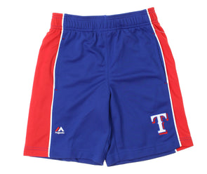 MLB Team Apparel Youth Texas Rangers Red Colorblock Shorts