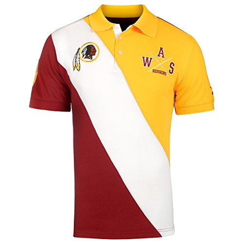 NFL Team Apparel Washington Redskins Red Polo Shirt Top Size S Football