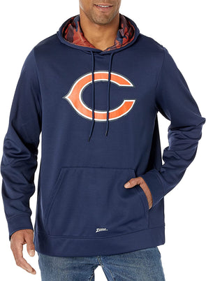 Officially Licensed NFL Zubaz Hoodie W/ Tonal Camo - Chicago Bears