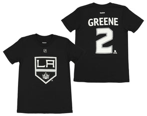 Reebok Men's Los Angeles Kings Anze Kopitar #11 Player Black T-Shirt, Team