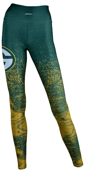 Zubaz Green Bay Packers Zebra Stadium Pant, Green/Gold, Small