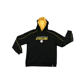 Pittsburgh Steelers NFL 1/4 Zip Pullover Poly Fleece Track Jacket Black, S