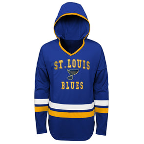 Youth Blue St. Louis Blues Logo Scuba Pullover Hoodie