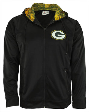 G-III Sports Men's NFL Green Bay Packers Solid Fleece Full Zip Hooded Jacket