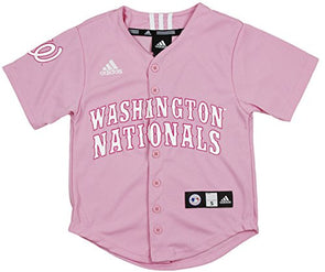 Mlb Washington Nationals Boys' White Pinstripe Pullover Jersey